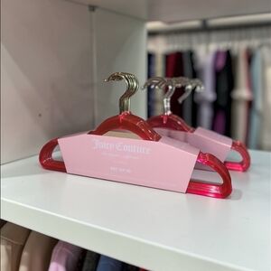 Juicy Couture Pink and Gold Hangers - Set Of 10